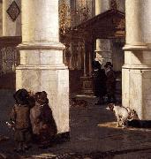 Emanuel de Witte Interior of the Oude Kerk, Delft oil on canvas